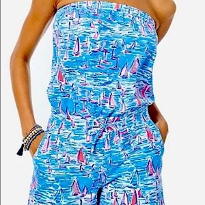 Lily Pulitzer strapless romper
